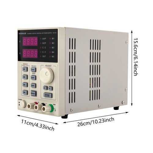 0-30V 0-5A KA3005D Schwarz LED Programmierbare DC geregelte Stromversorgung - Bild 11 von 16