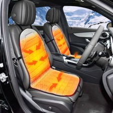2X Autositzbezug mit heizung Beheizbare Sitzauflage Heizkissen Universal 12V