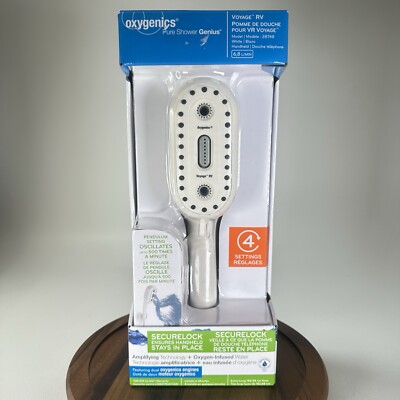 Oxygenics Voyage RV Shower Head 28748 Hand Held 72'' Hose Pure Genius 4 Settings