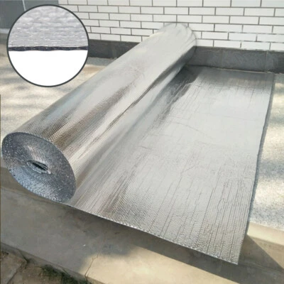 MODERN-DECORATING 10M-50M Roll Double Bubble Foil Insulation Shed Commercial Floor Wall Roof Sheds