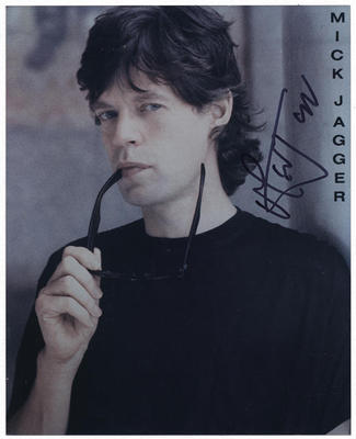 MICK JAGGER handsigniertes Foto - Rolling Stones Sänger - Preprint