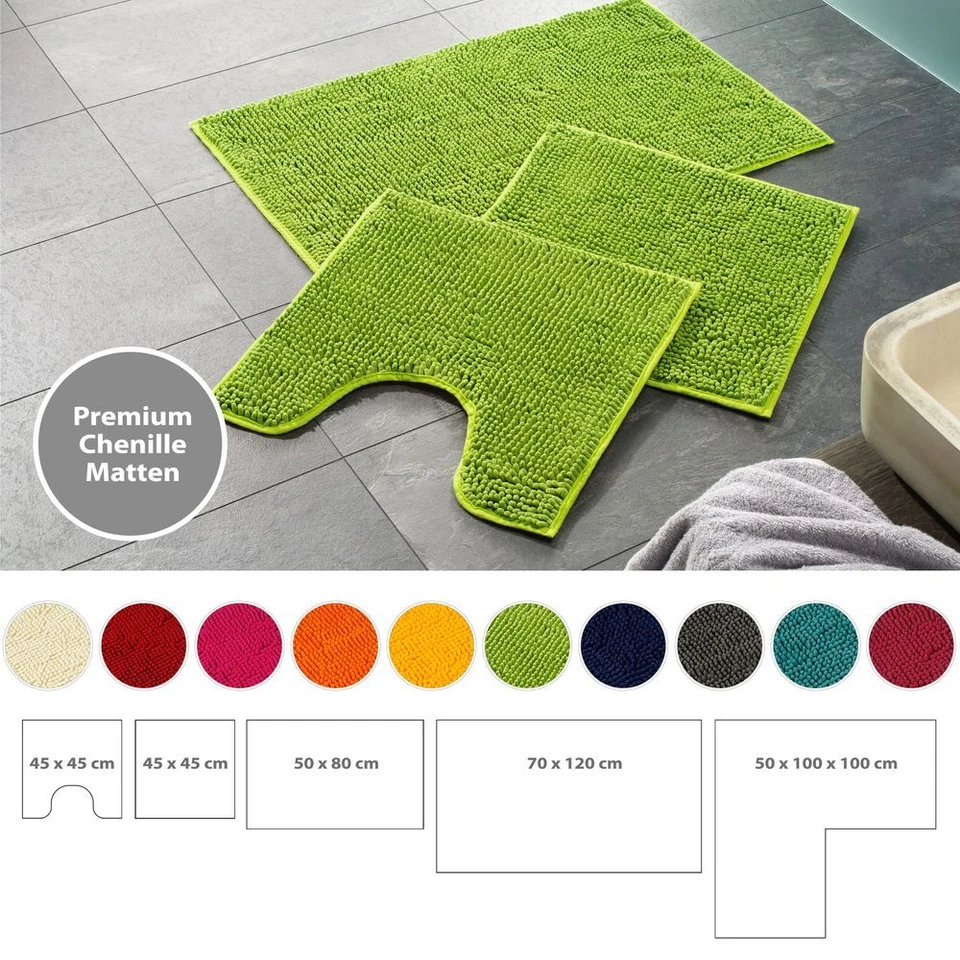 Badematte Badteppich Badvorleger Badezimmerteppich Duschvorleger Bad-Teppich - Bild 4 von 4