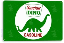 TIN SIGN Sinclair Dino Gas Oil Sign, Station, Garage, Auto Shop, Retro A608