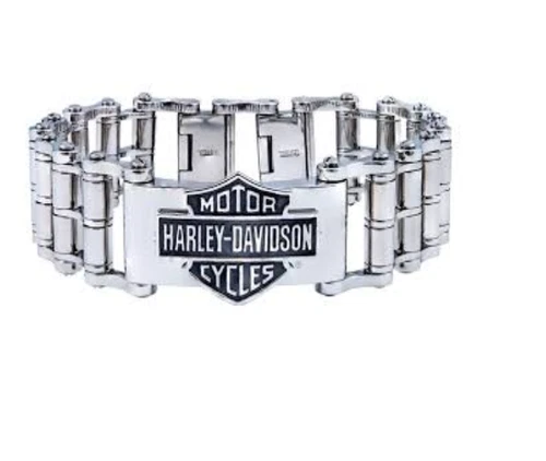 Harley Davidson Men's Stainless Steel Primary Bike Chain Bracelet 215 / HSB0146