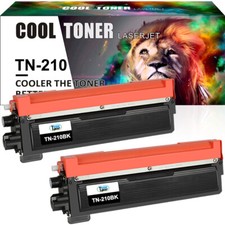 2 X TN-210 Black Toner for Brother HL-3040CN HL-3045CN HL-3070CW HL-3075CW TN210