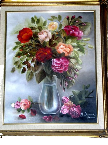 18th / 19th Century Oil on canvas Painting flower still-life