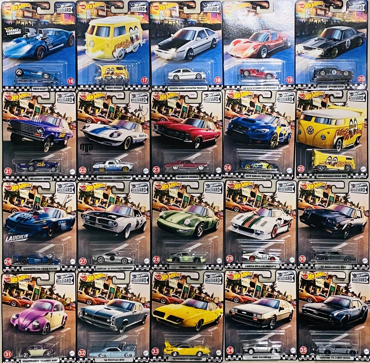 Custom List Hot Wheels boulevard Lot Of 20 16 35 Refer To Photo