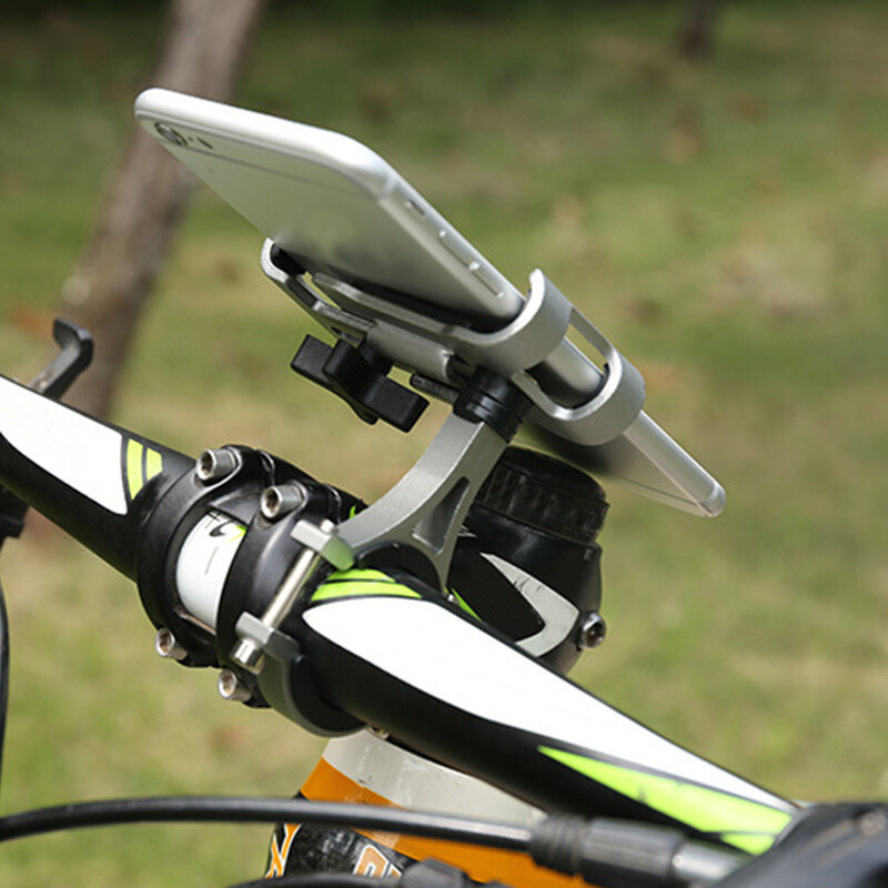 360° Aluminum Motorcycle Bike Bicycle GPS Cell Phone Holder Handlebar Mount