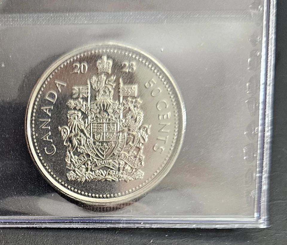 Canada 2023 - King Charles III 50 Cent Piece - Super Gem - CCCS Certified MS-66! - Image 2 of 3
