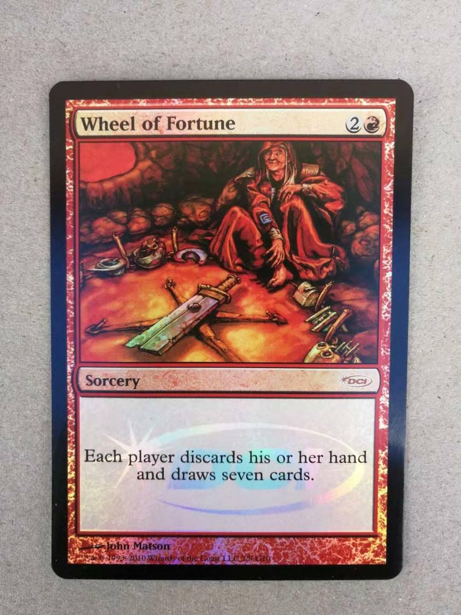 MTG FOIL WHEEL OF FORTUNE DCI Judges Reward Promo Red MTG FOIL WHEEL OF FORTUNE DCI Judges Reward Promo Red