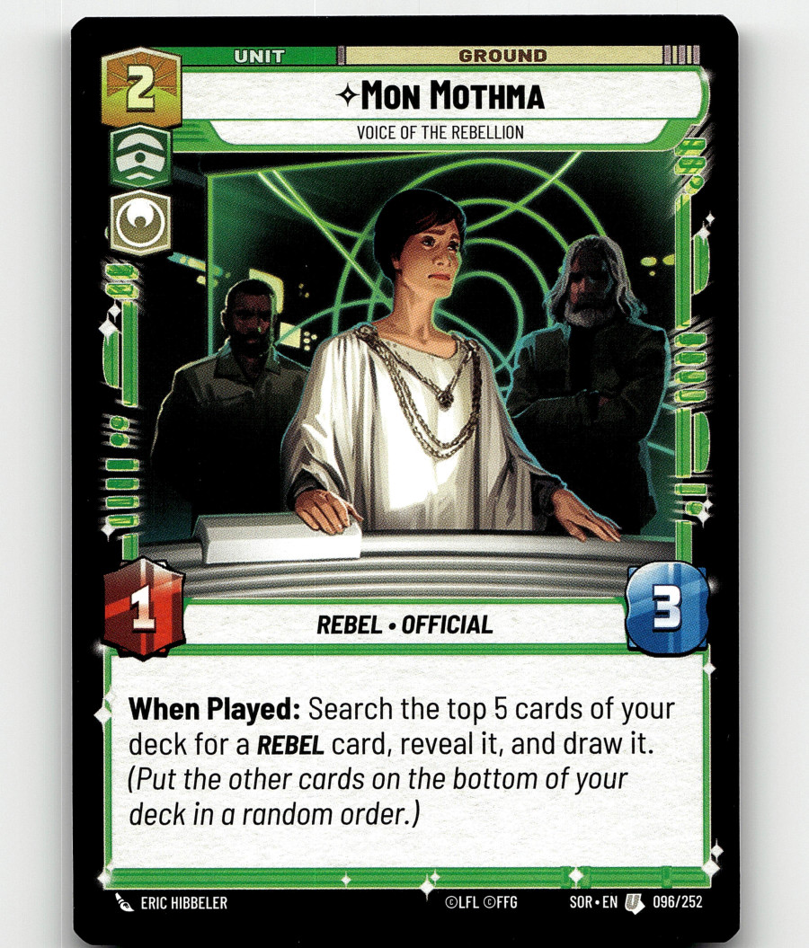 Star Wars: Unlimited Mon Mothma - Voice of the Rebellion - Spark of Rebellion