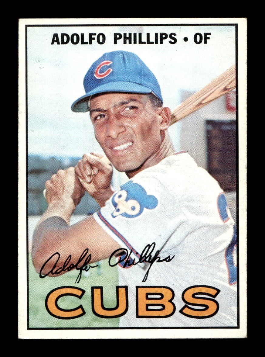 1967 Topps #148 Adolfo Phillips Cubs EX-MT *5u