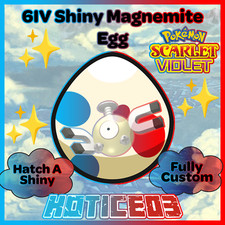 Magnemite ✨ SHINY 6IV EGG ✨ Pokemon Scarlet  & Violet ✨ TEAL MASK DLC ✨