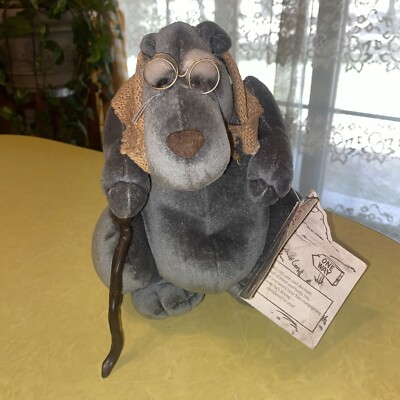 NWT Methuselah Over the Hill 9  Plush Bear 1987 Grandpa Bear~ Heartline
