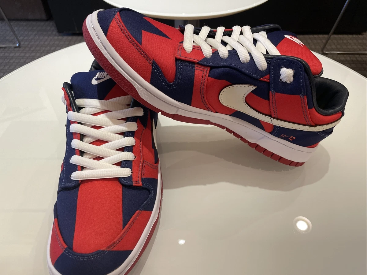 Nike dunks low clearance men red blue
