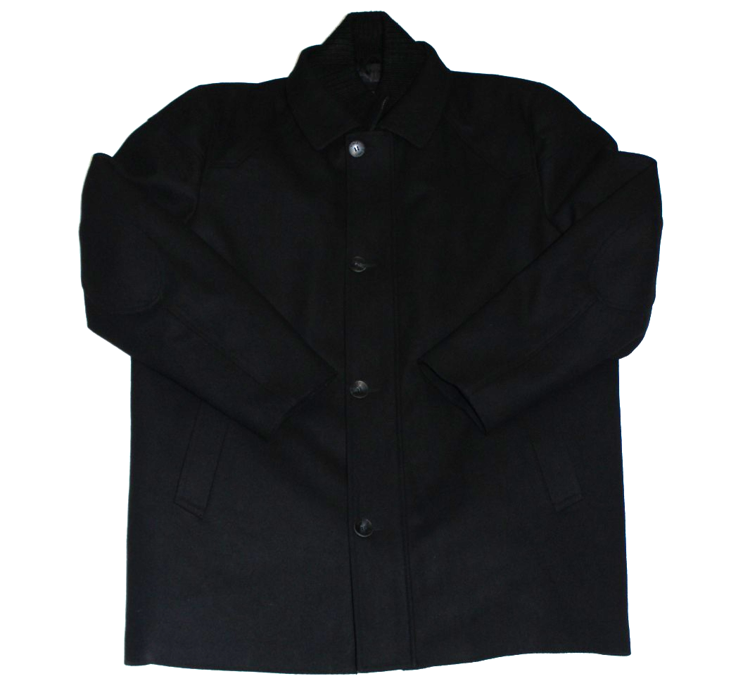 Vince Camuto Men’s Button-Up Pea Coat Size XXL Black Zip-Out Collar