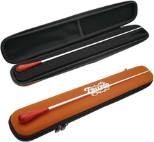 15" Sandalwood Conductor Baton with Brown Case for Conductors