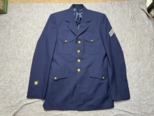 Defense Logistics Agency Overcoat Mens 41XL Blue Coat Jacket Military US Navy