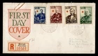 DR WHO 1938 FINLAND FDC RED CROSS SEMI POST COMBO REGISTERED BORGA R49892