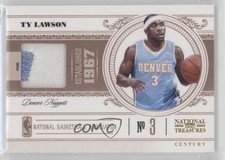 2010 Playoff National Treasures Century Materials Prime 23/25 Ty Lawson #25 1u6