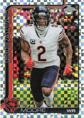 2025 Topps Chrome - D.J. Moore #48 X-Fractor