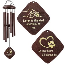 Dog Memorial Gifts, Pet Memorial Wind Chimes for Dogs, Loss of Dog Passing Aw...