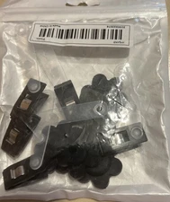 10 Pack Garden Flag Rubber Stoppers and Adjustable Anti-Wind Clips - Pack of 10