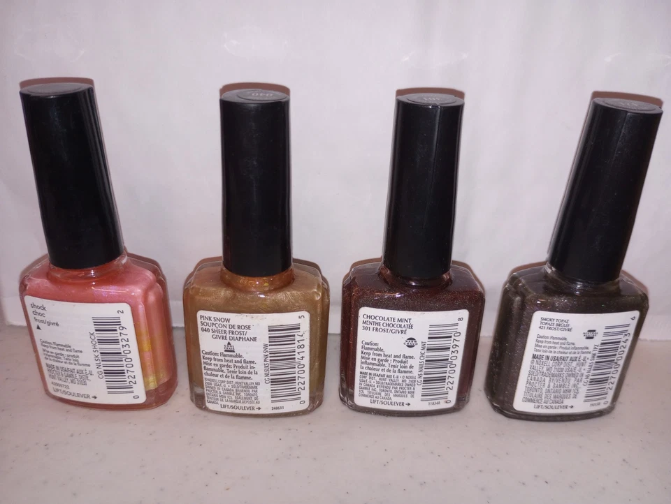 复古 CoverGirl NailSlicks SHOCK CHOC 粉色雪巧克力 状况完好 烟黄玉 NOS — 第 2/2 张图片