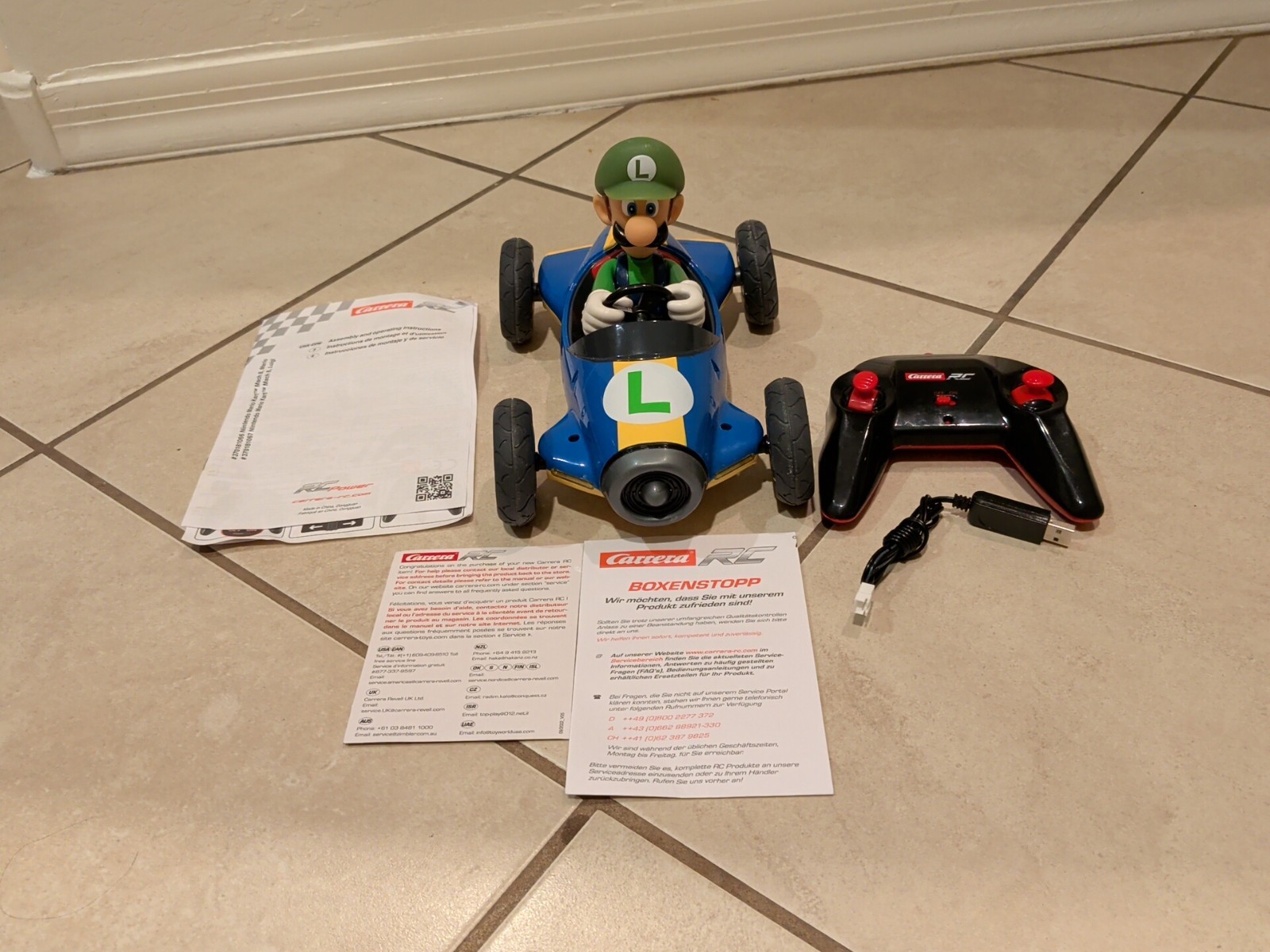 Rera Rc Mario Kart Mach 8 Luigi Remote Control Car - W Remot