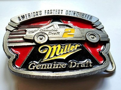 Legends 1992 MILLER BREWING CO. MILLER GENUINE DRAFT BELT BUCKLE Like New!