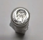 1959 Roosevelt Dime 50-Coin Roll BU