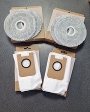 KIT 2 SACCHETTI E 2 CONF PAD PER ROBOT HOOVER ASPIRAPOLVERE HG7 HG770HU ORIGINAL