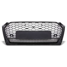 KÜHLERGRILL RS5 QUATTRO STIL GLÄNZEND SCHWARZ CHROM ZUBEHÖR FÜR AUDI A5 B9 17-20