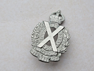 Scottish Horse Cap Badge