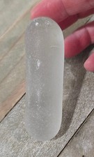 Genuine Sea Glass. XL XThick Icy White Rod.