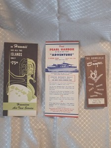 3 Vintage Hawaii Travel Brochures 1950's & 1960's Snooper, Pearl Harbor, HATS,