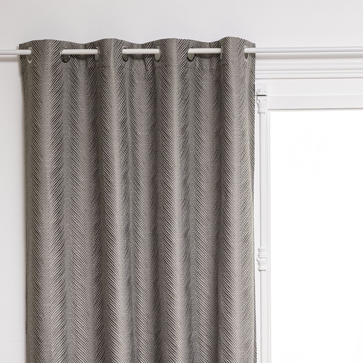 Rideau occultant gris Dana 140x260 cm pour isolation thermique