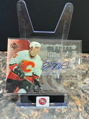 2005-06 Upper Deck Ice Glacial Graphs Eric Nystrom Rookie Auto #GG-EN FLAMES