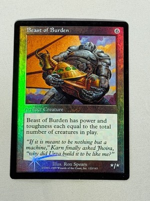 MTG FOIL Prerelease Beast of Burden No Date Magic the Gathering | eBay