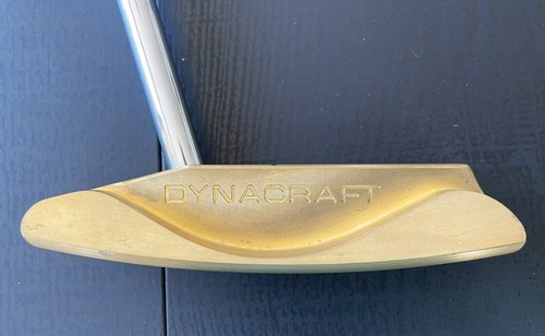 Dynacraft CNC Milled Brass Head Blade Putter With Headcover RH Golf Pride Grip - Picture 9 of 13