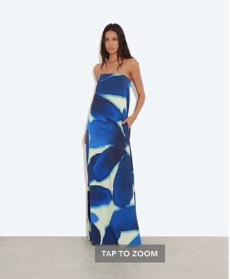 RAT & BOA Idalia Dress Size Large Blue 