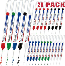 20 PCS Long Head Deep Hole Marker Pens, 20Mm Long Nib Marker, Longs Nose Markers