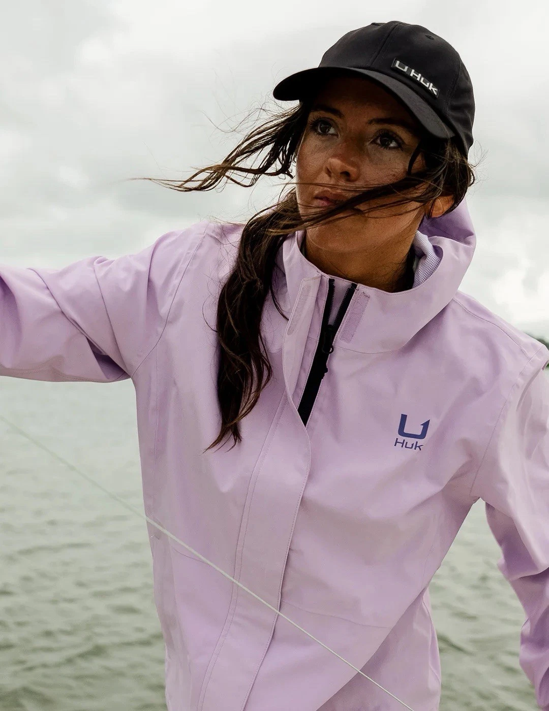 NWT-HUK- Women’s Storm Storm 2.0 Rain Jacket- Size Large-Orchid Bloom