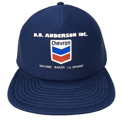 D.B. Anderson Inc. Chevron Snapback 5 Panel Cap Blue OS Adjustable Sportcap