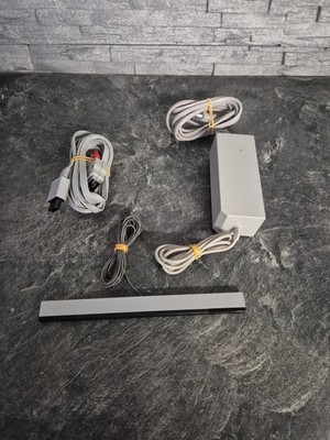 Nintendo Wii Original Zubehör-Set  Netzteil, Sensorleiste und AV-Kabel 100% Ok