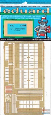 EDU72588 1:72 Eduard PE - C-47 Skytrain Landing Flaps Set (AFX kit)