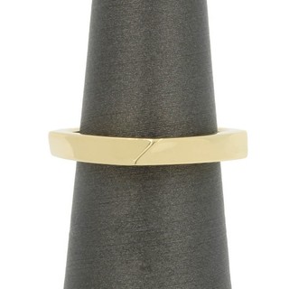 Tiffany & Co. Frank Gehry 18K Yellow Gold Torque Square Round Ring 4.25 #JB647 4