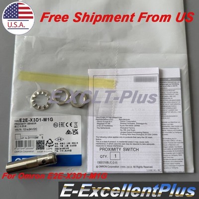 1PCS New For Omron E2E-X3D1-M1G Inductive Proximity Sensor Switch 12-24VDC 4Pins