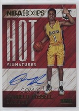 2015-16 Panini NBA Hoops Hot Signatures D'Angelo Russell #HS-DRU Auto 1k85