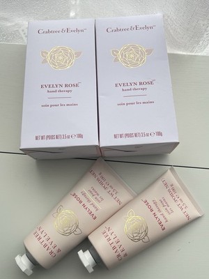 Crabtree & Evelyn Evelyn Rose Handtherapy 100g x2 Neu Verpackt